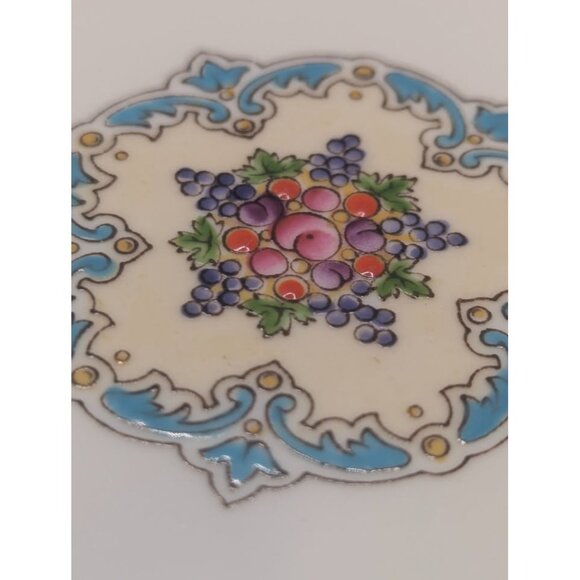 Pair of Wedgwood FLORENTINE Turquoise Dragon Bread Side Plates 6" - Picture 4 of 8